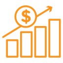 Increase money icon