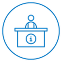 Information Desk Color Outline icon