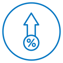 Interest growth icon