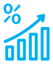 Interest growth icon