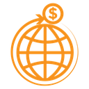 International money transfer icon