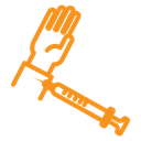 Intradermal injection icon