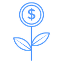 Investment Growth Flower icon
