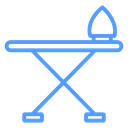 Ironing Board Iron Color Outline icon