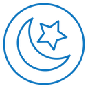 Islam star and crescent icon