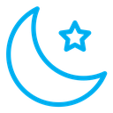 Islam star and crescent icon