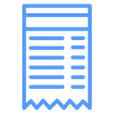 Itemized Torn Receipt icon