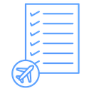 Itinerary Flight Checklist icon