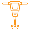Jack hammer icon