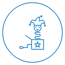 Jack In The Box Color Outline icon