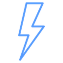 Jagged Lightning Bolt icon