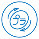 Japanese recycling symbol icon