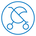 Jogging stroller icon