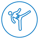 Karate fighter icon
