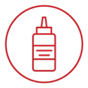 Ketchup Color Outline icon