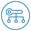 Key factor Color Outline icon