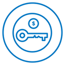 Key revenue icon