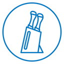 Kitchen knife block icon