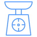 Kitchen Weighing Scale Color Outline icon