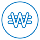 Korean won icon