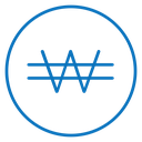 Korean won icon