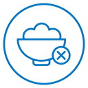 Lack of appetite icon