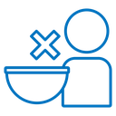 Lack of appetite icon