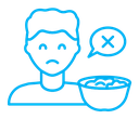 Lack of appetite icon