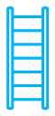 Ladder color outline icon