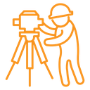 Land surveyor icon