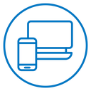 Laptop and Mobile icon