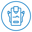 Laser epilation equipment icon