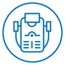 Laser epilation equipment icon