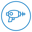 Laser gun icon
