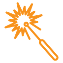 Laser lamp icon
