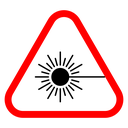 Laser warning Color Outline icon
