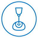 Lasik laser eye surgery Color Outline icon