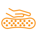 Latex mattress material icon