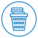 Laundry basket Color Outline icon