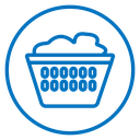 Laundry hamper k icon