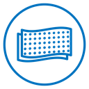 Layer of fabric icon