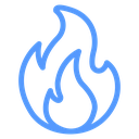 Layered Fire Flame icon