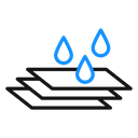 Layers soft fabric icon