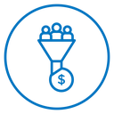 Lead conversion icon