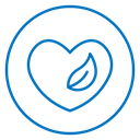 Leaf heart 2 icon