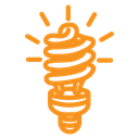 Led light bulb icon