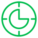 Less Time Clock Wedge icon