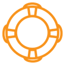 Lifebuoy ring icon