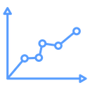 Line Chart Data Points icon