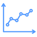Line Chart Data Points icon
